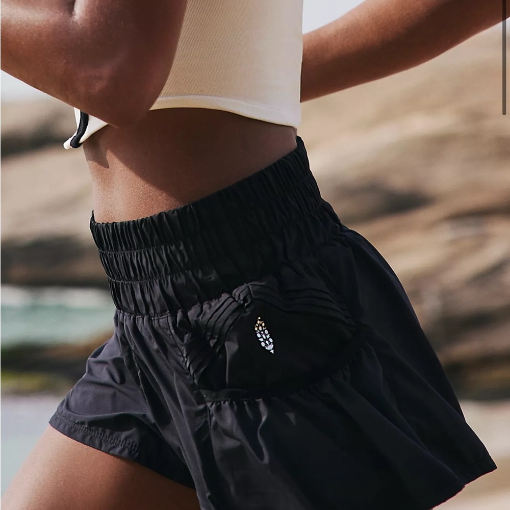 Free people movement get your flirt on Black Athletic Shorts